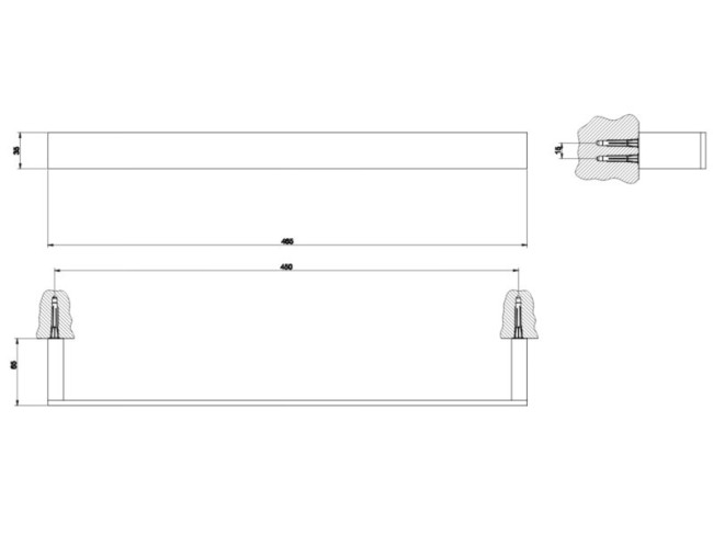 Полотенцедержатель Gessi RETTANGOLO (20900.031) хром