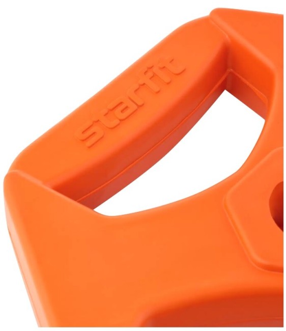 Диск обрезиненный с хватами Starfit BB-205 2,5 кг d=26 мм оранжевый