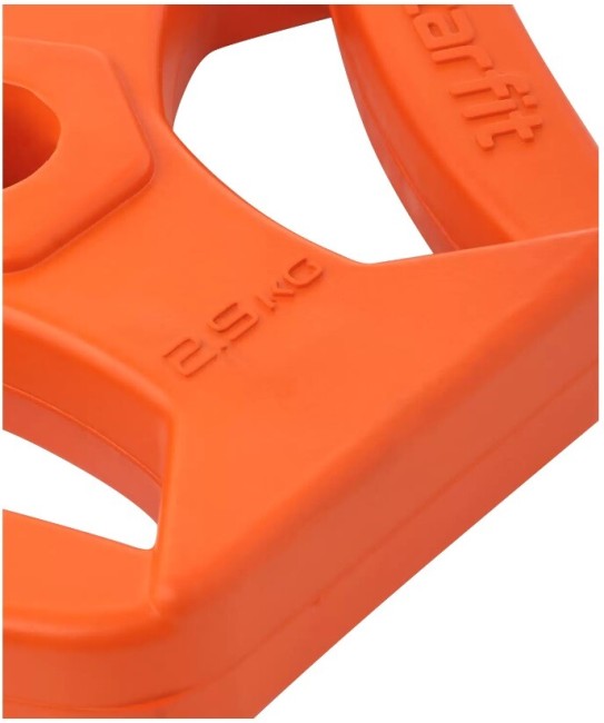 Диск обрезиненный с хватами Starfit BB-205 2,5 кг d=26 мм оранжевый