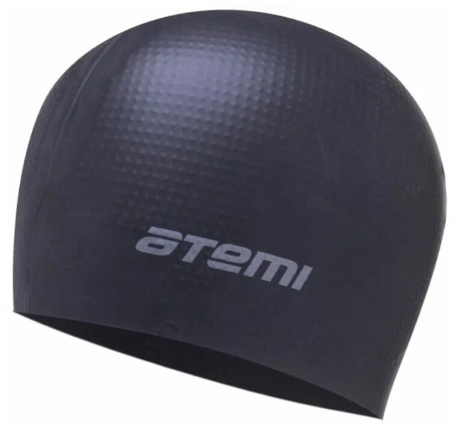 Шапочка для плавания Atemi DC502, силикон (массаж.), черный