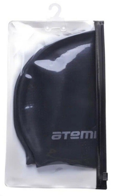 Шапочка для плавания Atemi DC502, силикон (массаж.), черный