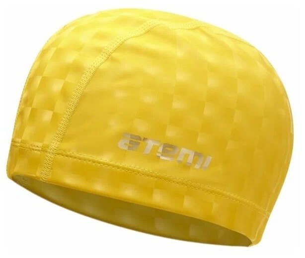 Шапочка для плавания Atemi PU140 желтый 3D Шапочка для плавания Atemi PU140 желтый 3D