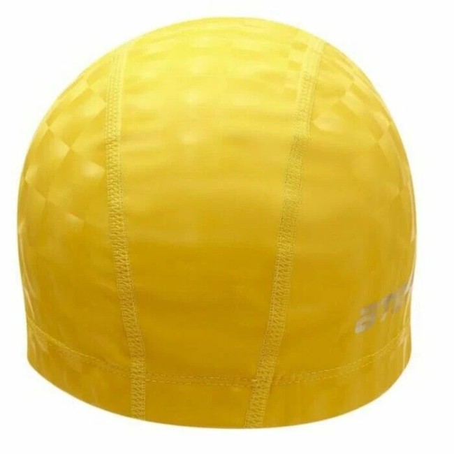 Шапочка для плавания Atemi PU140 желтый 3D Шапочка для плавания Atemi PU140 желтый 3D