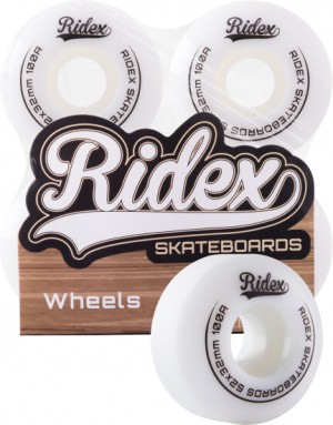 Комплект колес для скейтборда Ridex SB 100А 55*32 белый