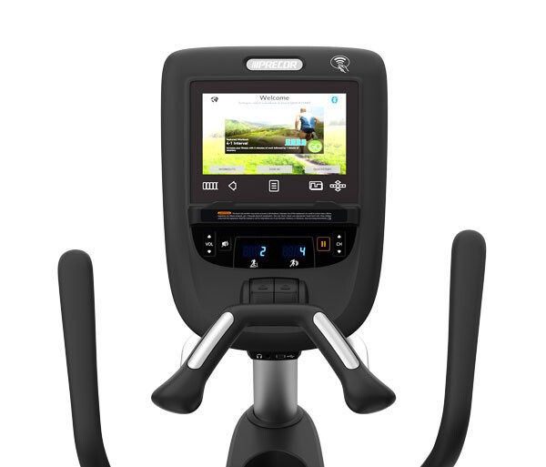 Эллиптический тренажер Precor EFX 865 V2 глянцевый серебряный металлик