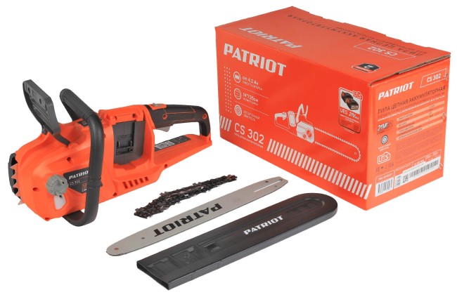 Аккумуляторная цепная пила Patriot CS 302 (250205021) Аккумуляторная цепная пила Patriot CS 302 (250205021)
