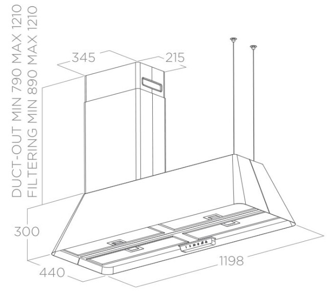 Островная вытяжка Elica Ikona Maxxi Pure IX/F/120 Островная вытяжка Elica Ikona Maxxi Pure IX/F/120
