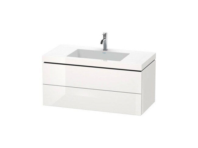 Тумба с раковиной Duravit L-CUBE (LC6928O2222) белый глянцевый