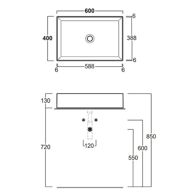Раковина Simas AGILE (AG60neromatt)