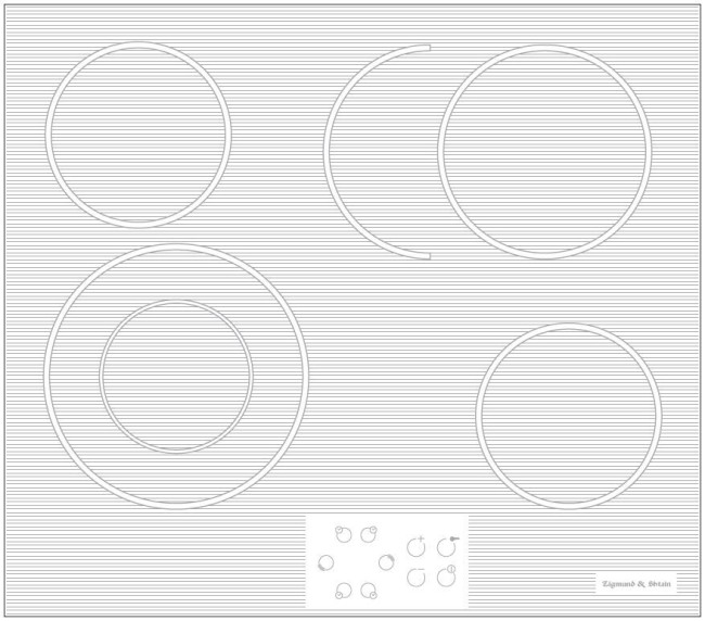 Встраиваемая электрическая варочная панель Zigmund & Shtain CNS 019.60 WX