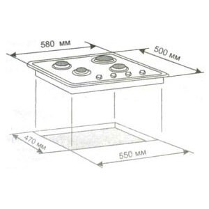 Встраиваемая газовая варочная панель Electronicsdeluxe 5840.00 гмв-006 ЧР Встраиваемая газовая варочная панель Electronicsdeluxe 5840.00 гмв-006 ЧР