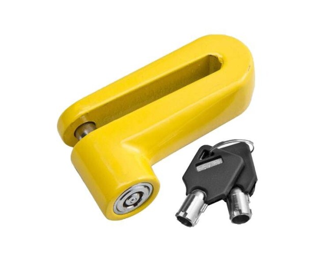 Замок на дисковый тормоз Stels 83211 желтый