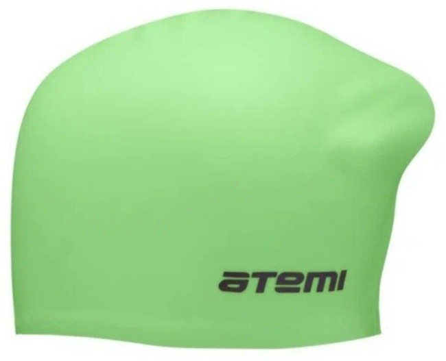 Шапочка для плавания Atemi LC-09 силикон, д/длин.волос, зеленый Шапочка для плавания Atemi LC-09 силикон, д/длин.волос, зеленый