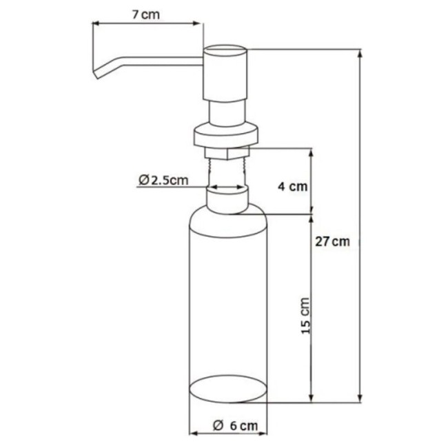 Дозатор жидкого мыла Emar ЕД-300 PVD Dark Дозатор жидкого мыла Emar ЕД-300 PVD Dark