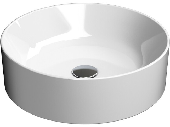 Раковина накладная GSI KUBE X (942711) белый глянец