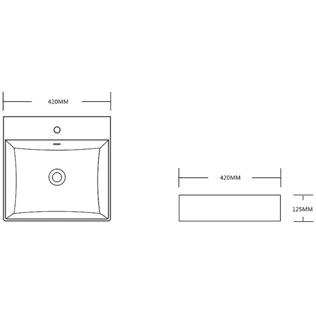 Раковина накладная Cerutti SPA CR7602B Раковина накладная Cerutti SPA CR7602B