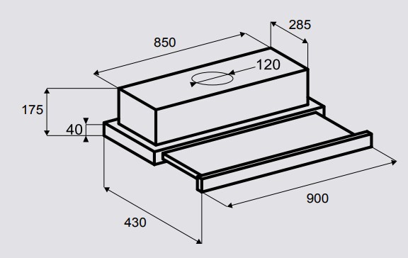 Встраиваемая вытяжка Zigmund & Shtain K 007.91 S