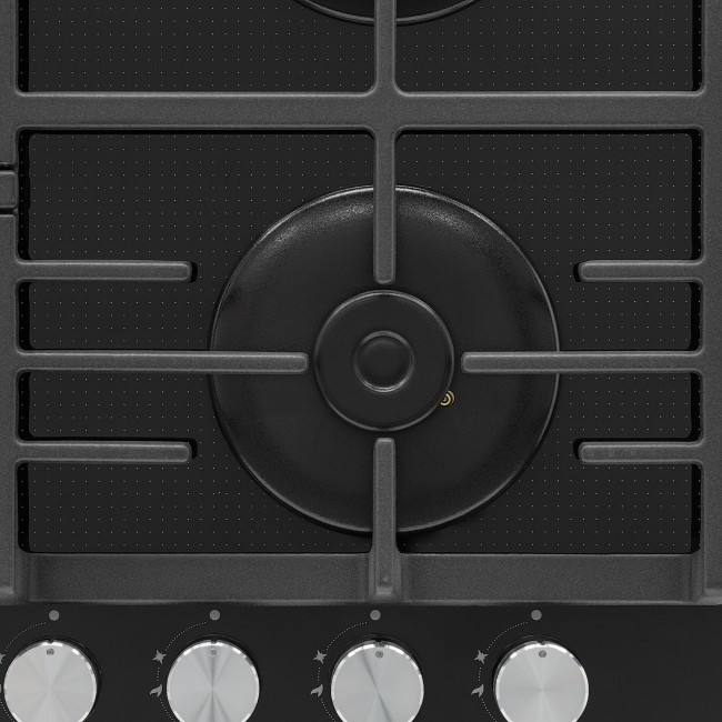 Встраиваемая газовая варочная панель Kronasteel ARDENTE 60 BL Встраиваемая газовая варочная панель Kronasteel ARDENTE 60 BL