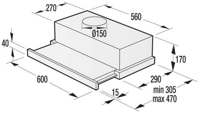 Встраиваемая вытяжка Gorenje BHP 623 E11X