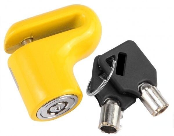 Замок на дисковый тормоз Stels 83205 желтый Замок на дисковый тормоз Stels 83205 желтый