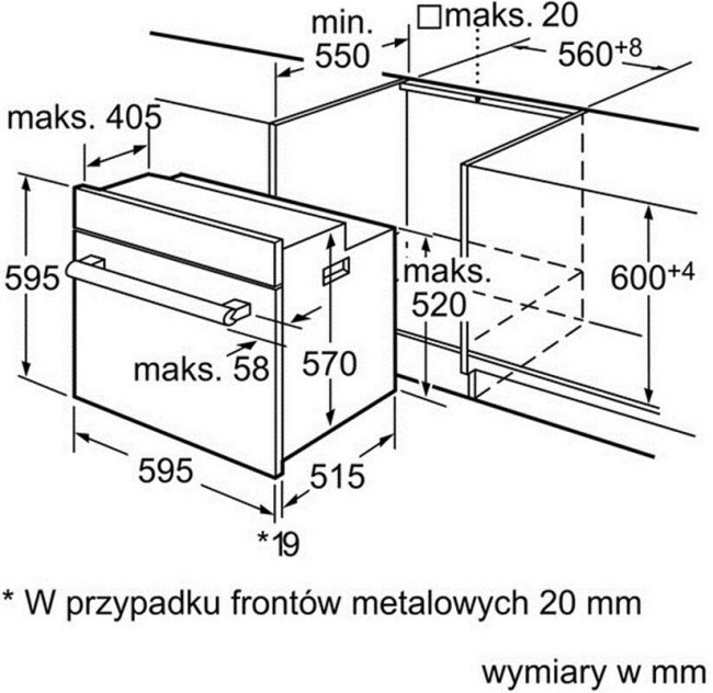 Встраиваемый электрический духовой шкаф Bosch HBG42R350E