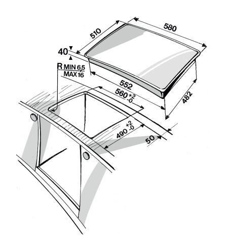 Встраиваемая электрическая варочная панель Indesit RI 860 C