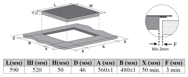 Встраиваемая индукционная варочная панель Weissgauff HI 644 Flex Premium