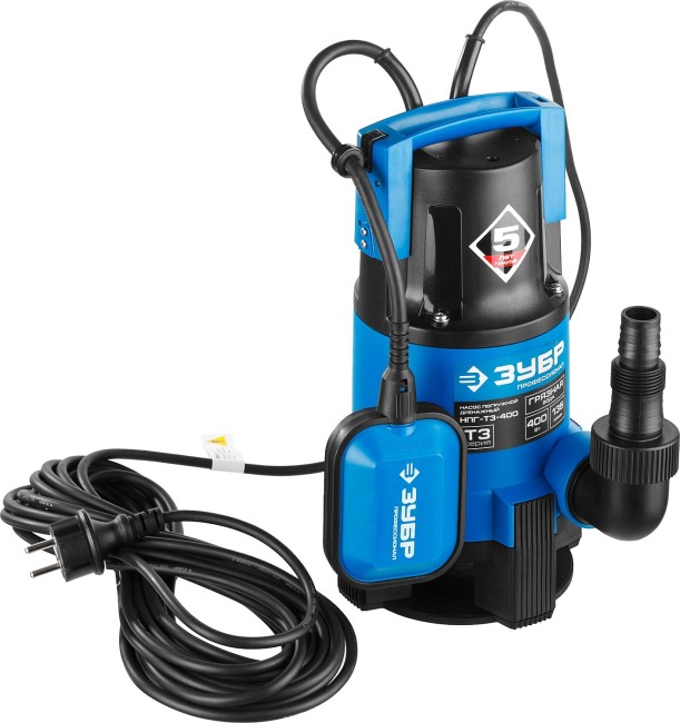 Насос дренажный Зубр НПГ-Т3-400 Насос дренажный Зубр НПГ-Т3-400