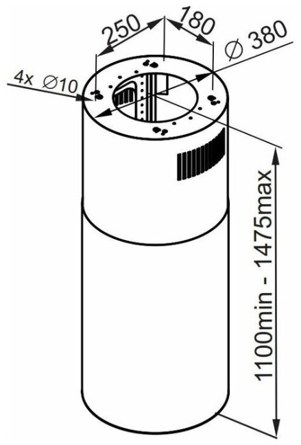 Островная вытяжка Maunfeld Lee Isla 39 медный Островная вытяжка Maunfeld Lee Isla 39 медный