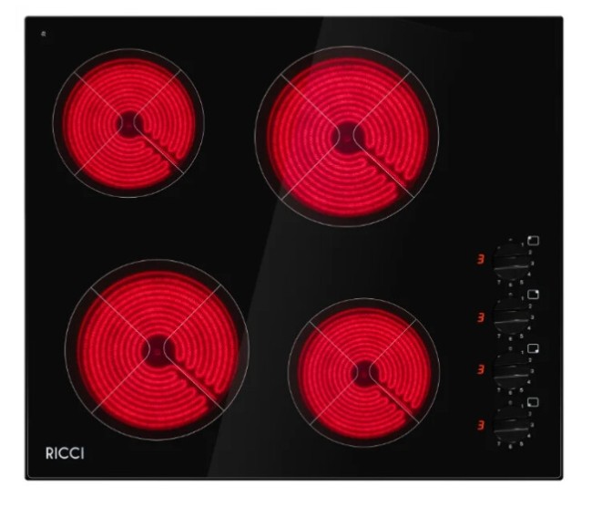 Встраиваемая электрическая варочная панель Ricci KS-T46011R Встраиваемая электрическая варочная панель Ricci KS-T46011R