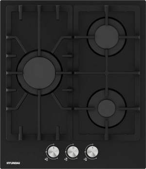 Встраиваемая газовая варочная панель Hyundai HHG 4333 BG черный