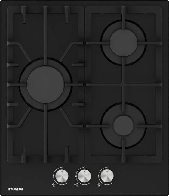 Встраиваемая газовая варочная панель Hyundai HHG 4333 BG черный Встраиваемая газовая варочная панель Hyundai HHG 4333 BG черный