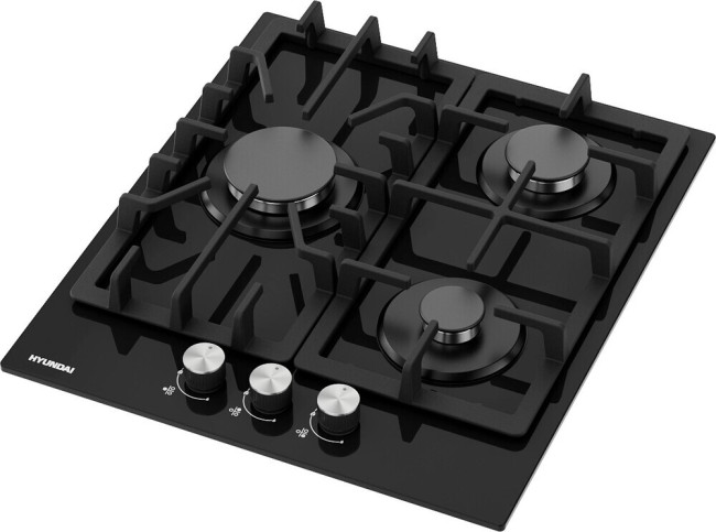 Встраиваемая газовая варочная панель Hyundai HHG 4333 BG черный Встраиваемая газовая варочная панель Hyundai HHG 4333 BG черный