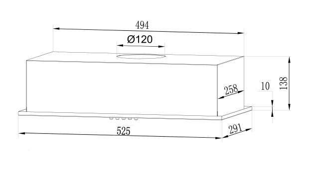 Встраиваемая вытяжка Lex GS Bloc Light 600 Inox