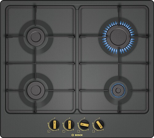 Встраиваемая газовая варочная панель Bosch PGP6B3B60R черный
