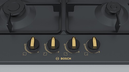 Встраиваемая газовая варочная панель Bosch PGP6B3B60R черный