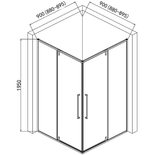 Душевой уголок AQUAme AQM7102