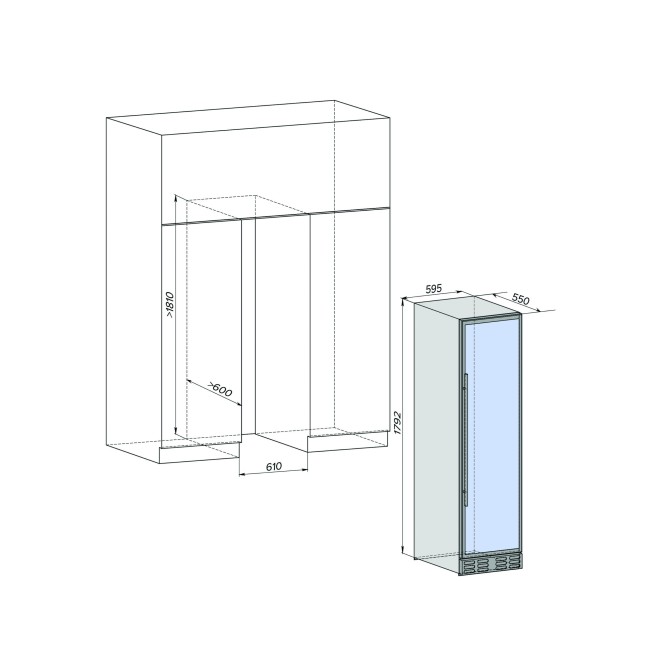 Винный шкаф Libhof SMD-110 slim black