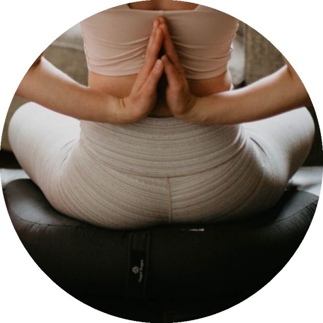 Подушка для медитации Hugger Mugger V-Shaped Meditation Cushion Solids небесная слива Подушка для медитации Hugger Mugger V-Shaped Meditation Cushion Solids небесная слива