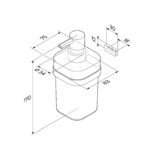 Диспенсер AM.PM Func A8F36900 Диспенсер AM.PM Func A8F36900