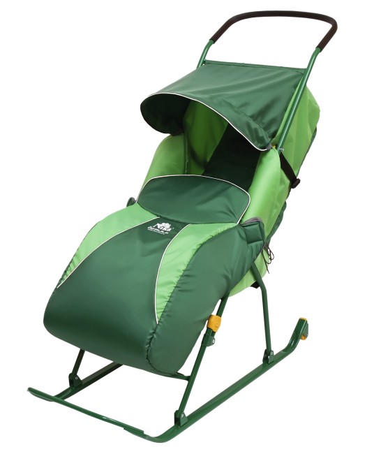 Санки-коляска Ника Тимка 2 Комфорт (Т2К) зеленый