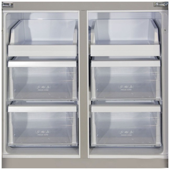 Холодильник Ginzzu NFK-575 стальной