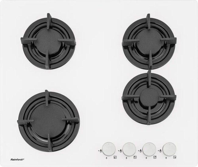 Встраиваемая газовая варочная панель Rainford RBН 3634 White Встраиваемая газовая варочная панель Rainford RBН 3634 White