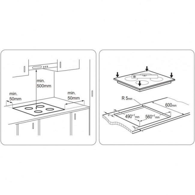 Встраиваемая электрическая варочная панель Zanussi ZEV 6340 XBA