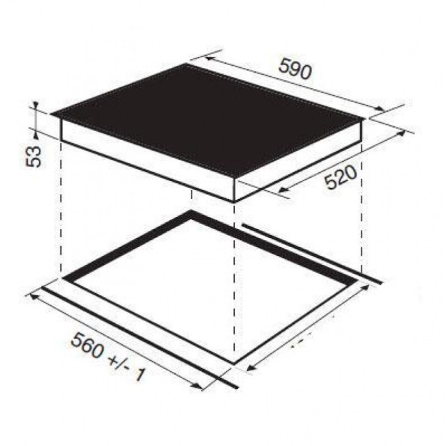 Встраиваемая индукционная варочная панель Hotpoint-Ariston KIS 644 DDZ S Встраиваемая индукционная варочная панель Hotpoint-Ariston KIS 644 DDZ S