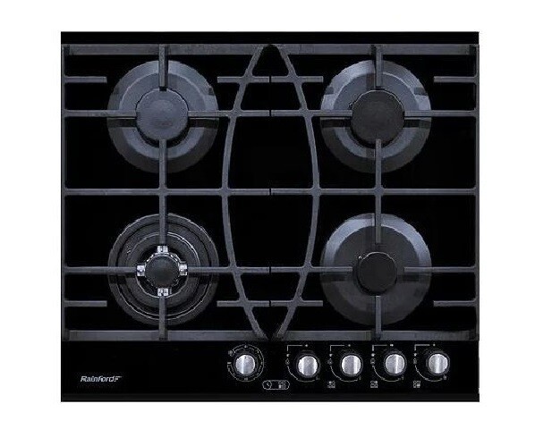 Встраиваемая газовая варочная панель Rainford RBН 4614 BFWТ Black
