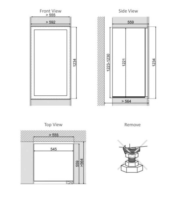 Винный шкаф Dunavox DAVG-72.185DSS.TO