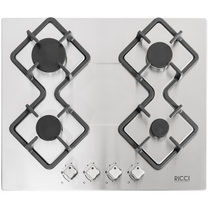 Встраиваемая газовая варочная панель Ricci RGN-KA4009IX
