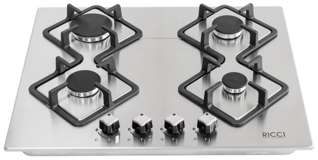 Встраиваемая газовая варочная панель Ricci RGN-KA4009IX
