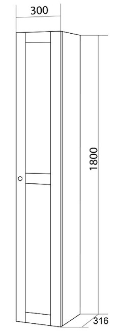 Шкаф Бриклаер Хелена рамочный белый Шкаф Бриклаер Хелена рамочный белый